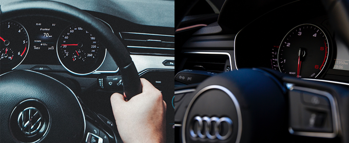 VW and AUDI steering wheels